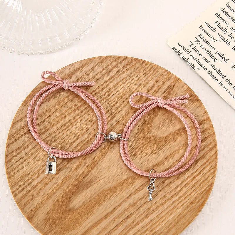 1 Pair Magnet Couple Bracelets for Lovers/Best Friends