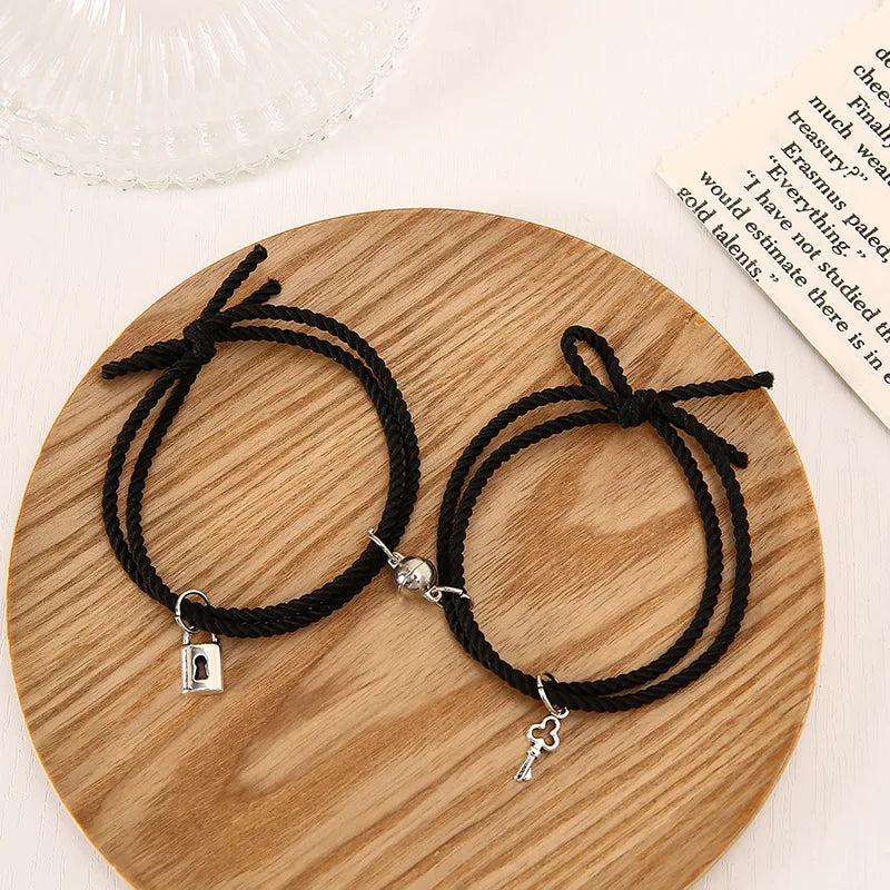 1 Pair Magnet Couple Bracelets for Lovers/Best Friends